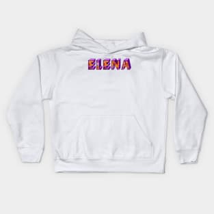 Top 10 best personalised gifts 2022  - Elena personalised,personalized floral - custom name in ombre Kids Hoodie